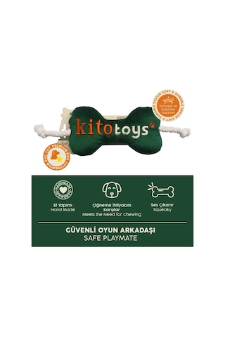 Kito Toys Kemik Peluş Köpek Oyuncağı