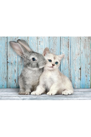 Clementoni 500 Parça Cat & Bunny Puzzle
