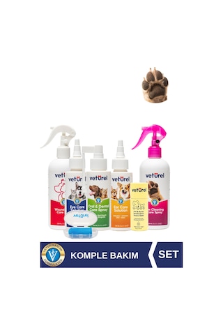 Veturel %100 Doğal Kedi Köpek Koruyucu Bakım Seti Diş Fırçası Ağız Göz Kulak Pati Yara Yanık Onarıcı Bakım Veturel %100 Doğal Kedi Köpek Koruyucu Bakım Seti Diş Fırçası Ağız Göz Kulak Pati Yara Yanık Onarıcı Bakım
