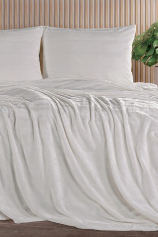 Zebracasa Cozy Tek Kişilik Battaniye Takımı Krem