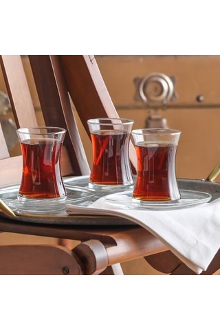 Zen 12'li Çay Seti Çok Renkli