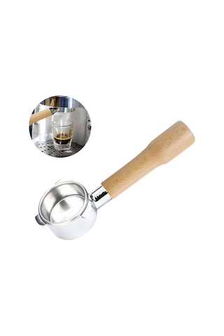 Youmex 54mm Çelik Ve Ahşap Kahve Portafilteri - Profesyonel Ekstraksiyon Aleti - Breville 8 Serisi 880/870/850 Uyumlu - C1 Modeli Açık Ahşap Rengi Diğer