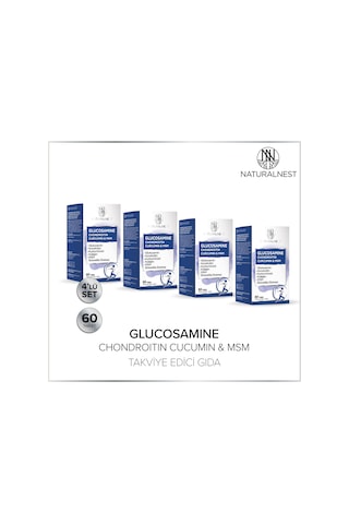 Naturalnest Glucosamine Chondroitin Curcumin & Msm Tablet 4 Adet