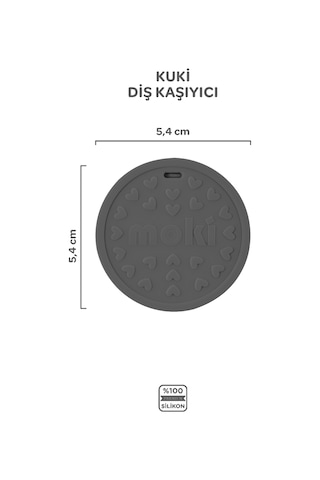 Silikon Diş Kaşıyıcı Kuki Platinium Gri Platinium Gri