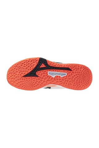 Mizuno Wave Stealth Neo 2.1 Erkek Hentbol Ayakkabısı Beyaz / Turuncu Çok Renkli