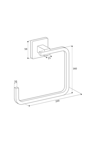 Ömür Boyu Paslanmaz Tuvalet Wc Kağıtlığı Siyah D-004