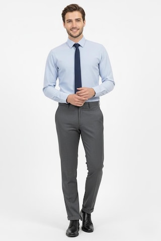 Presto Erkek Slimfit Armürlü Pantolon Füme 3194-090 Füme