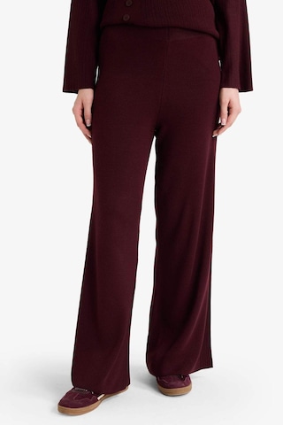 Defacto Wide Leg Triko Pantolon G7249ax25cwbr457 Bordo-br457