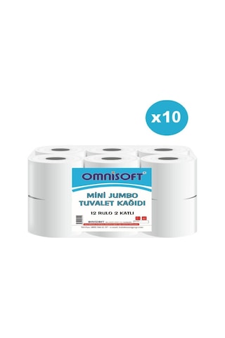 Omnisoft 10 Koli Mini Jumbo Tuvalet Kağıdı 120 Rulo