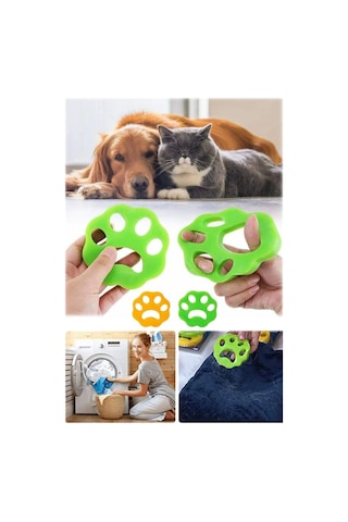 Kedi Köpek Sahipleri Için Yeniden Kullanılabilir Yıkama Lifi Temizleyici 2 Li Beyaz