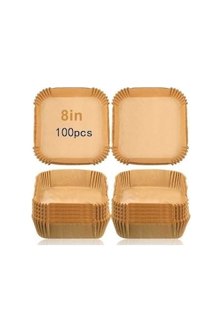 Ulzyvf Createtech Yağ Silikon Sarı Kare Kağıt Kağıdı Hava Fritöz Ambition 20cm Açık 100 G - 20'li Paket Açık Sarı Açık Sarı