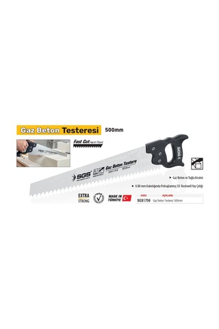 Sgs Çelik Gaz Beton Tuğla Briket Testeresi 500 Mm.