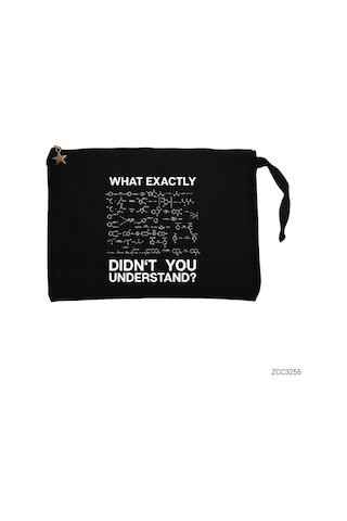 Zepplin Giyim Kimyager Çözelti Siyah Clutch Astarlı Cüzdan / El Çantası Siyah