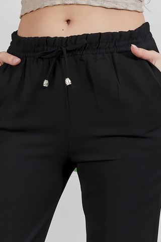 Fuval Moda Kadın Beli Lastikli Cepli Havuç Pantolon Siyah - 836340442 Siyah