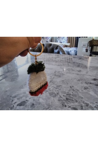 El Yapımı Noel Baba Şapkası Yılbaşı 3 Cm 5.5cm
