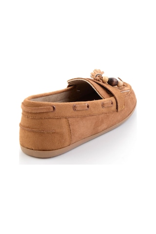 Bambi Taba Kadın Loafer Ayakkabı K01566004972 Taba
