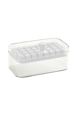 Besthome1 32 Adet Buz Kübük Molds, Basma Kapağı, Kolay Çıkarma, Ev & Ofis Pratik Buz Depolama Çok Renkli