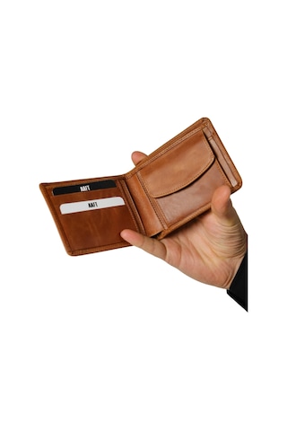 Mft Leather Design Hakiki Deri Erkek Kartlıklı Cüzdan Fossil 5750 Taba