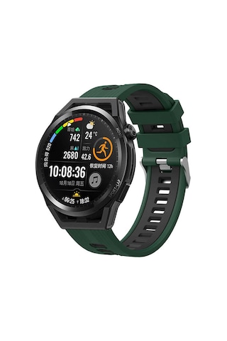 Galaxy Watch Active 2 44mm Krd-55 Uyumlu Zore Kordon-yeşil-siyah