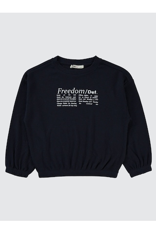 Civil Girls Kız Çocuk Sweatshirt 6-9 Yaş Lacivert