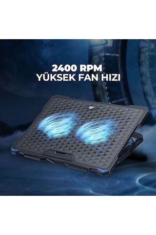 Gamenote F2076 Cooling Pad Aydınlatmalı Gaming Laptop Soğutucu