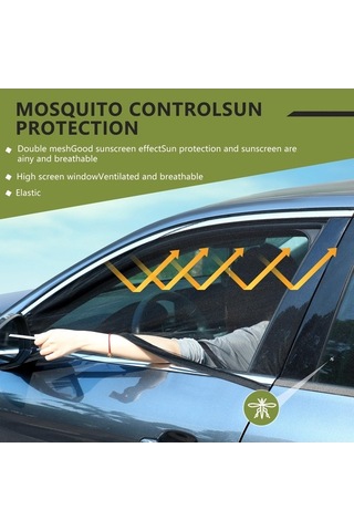 Tongxida Araba Arka Bagaj Havalandırma Gölge Ve Sivrisinek Ekran Kapağı L Boyutu