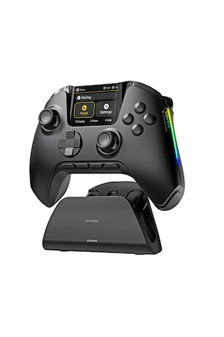 Manba One Kablosuz Gamepad Siyah 2 Ekran, Manyetik Stand, Pc/switch/android/Apple ios Uyumlu  Desteği