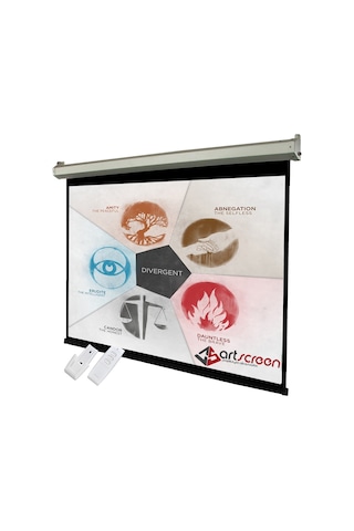 Artscreen 150X150 Cm Motorlu Kumandalı Projeksiyon Perdesi