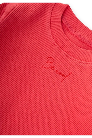Cigit Be Cool Nakışlı Sweatshirt Takım 0-5 Yaş Mercan Mercan