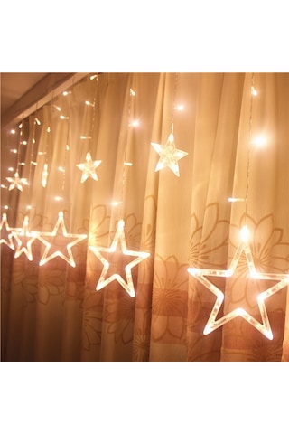 Gün Işığı Salkım Led Işık Büyük Yıldızlı Salkım Işık Yıldız Led Işık Yılbaşı Işığı Vitrin Dekor Led Gün Işığı