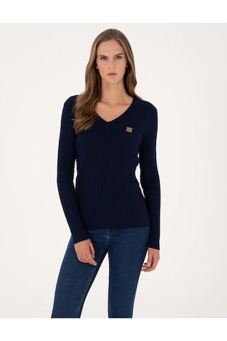 Pierre Cardin Kadın Lacivert Kazak /triko 50317062-vr033 Lacivert