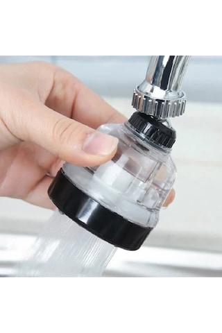 Çankaya Şeffaf Tasarruflu Oynar Başlık Tazyikli Eviye Musluk Batarya Ucu 3 Fonksiyonlu Musluk Başlığı 1 Adet Şeffaf