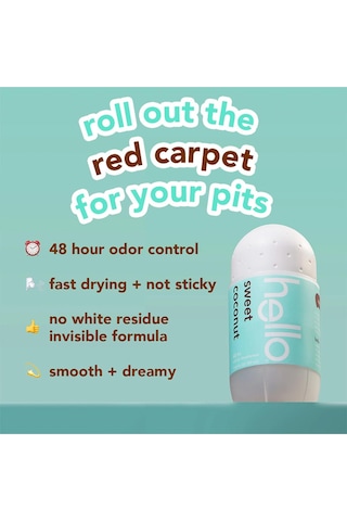Hello Sweet Coconut Roll-On Deodorant 50 ML