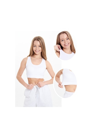 Alya Underwear Kaşkorse Spor Bra Beyaz