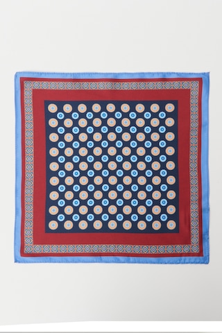 Ac&Co / Altınyıldız Classics Erkek Bordo Lacı Desenli Mendil Bordo - Lacivert
