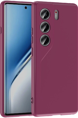 Tecno Camon 40 Pro Kılıf Mkst Mara Lansman Kapak - Koyu Mor Mor