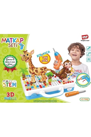 Birlik Toys Eğitici Matkap Seti Hayvanlar