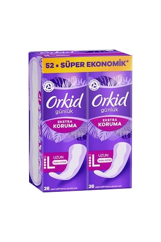 Orkid Günlük Ped Extra Koruma Uzun 52 Adet Ped