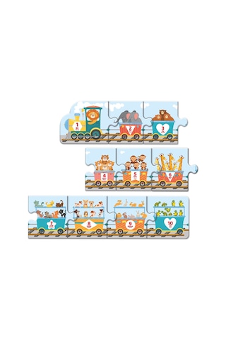Arnas Toys 5234 Learning Numbers Tren Puzzle 10 Parça Sayılar Kar