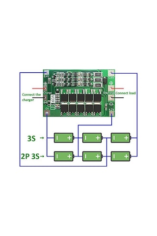 3S 60A Bms Devresi (Balanslı)