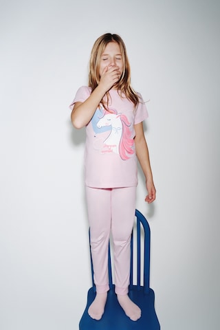 Penti Açık Pembe Kız Çocuk Sleepycorn Pamuklu 2'li Pijama Takımı