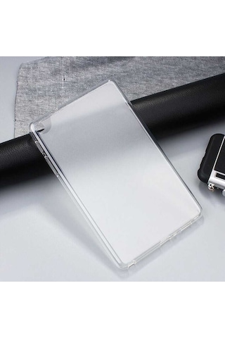 Teknocep Galaxy Tab A7 Lite T225 Kılıf Uyumlu Tablet Süper Silikon Kapak-renksiz Tablet Kılıfı