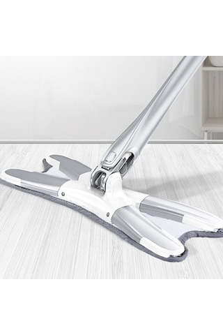 Turuncukoli Kendinden Sıkmalı X Mop Yer Duvar Cam Silme Mopu  Yedek Bezli Temizlik Fırçalı