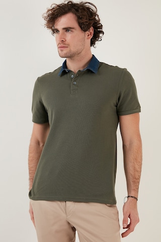 Buratti % 100 Pamuk Düğmeli Regular Fit Erkek Polo Yaka T Shirt 5902134 Haki