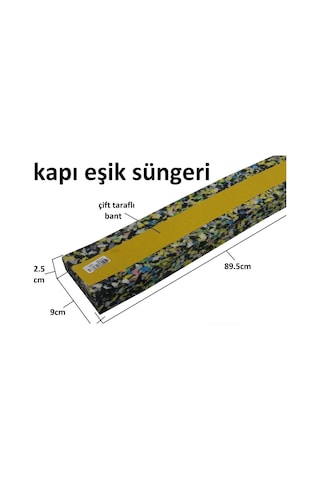 Yapışkanlı Kapı Altı Isı Yalıtım Süngeri Eşik Süngeri 1 Adet