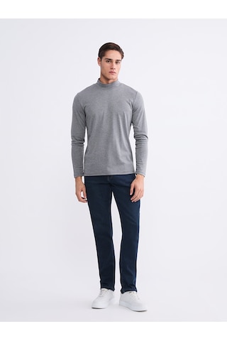 Lcwaıkıkı Classic Gri Dik Yaka Erkek Sweatshirt
