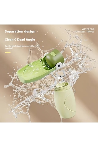 Willowhaven Beyaz Büyük Boy Taşınabilir Köpek Kedi Tavşan Seyahat Su Şişesi Sızdırmaz Kayış