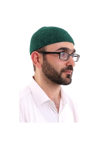 Kışlık Kadife Takke - Yeşil