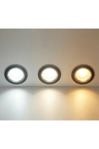 1 Adet Cata Ct 5258 Zebra Siyah Kasa 6w Sıva Altı Led Spot 3 Renk Diğer