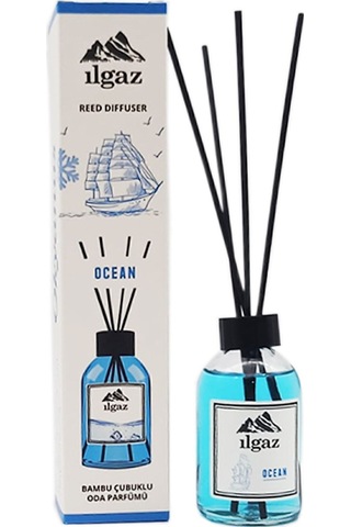 Ilgaz Jasmin Bambu Çubuklu Oda Kokusu 110 Ml & Okyanus Bambu Çubuklu Oda Kokusu 110 Ml 2'li Ortam Kokusu Seti Okyanus Esintisi